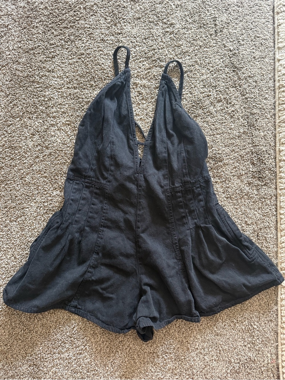 Free People Black Romper